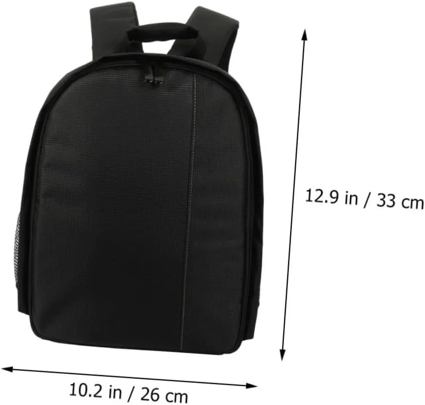1Pc Camera Backpack with Shoulder Straps Versatile DSLR Storage Bag for Hiking Beach and Daily Use Includes Tripod Side Pocket and Shockproof Sponge Protection