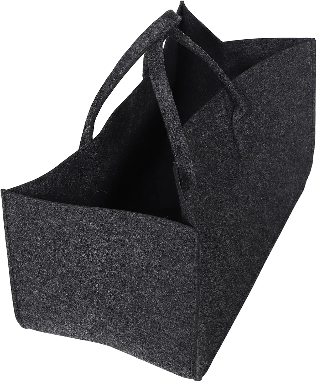 2 Pcs Foldable Felt Tote Bag with Handles Versatile Large Capacity Storage for Groceries Daily and More Stylish Deep Design for Casual Formal Use