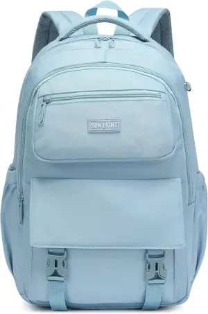 35L Lightweight Waterproof School Backpack for Kids, Teens-Durable Travel Daypack for Boys & Girls Ages 6-18 with Padded Adjustable Straps Comfortable Design (Blue)