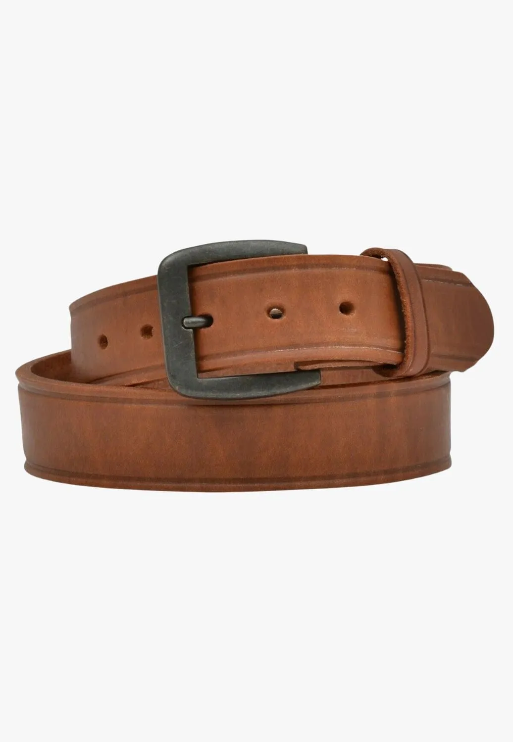 3D Plain Leather Belt