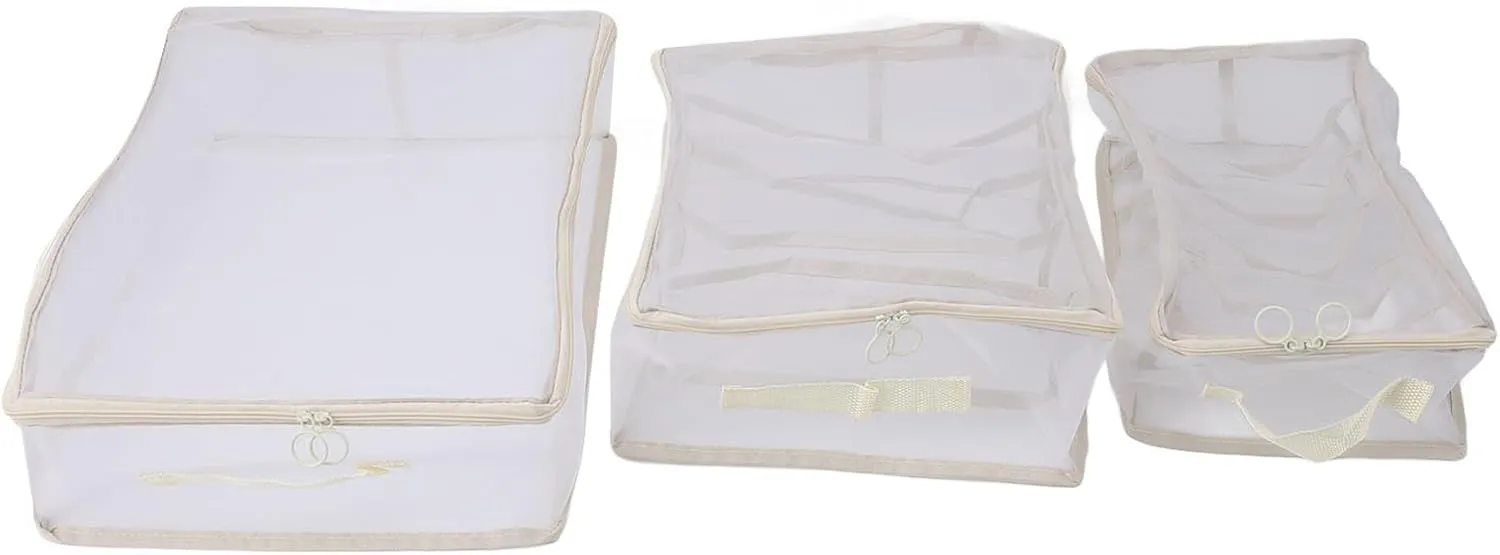 3Pcs Packing Cubes for Suitcases, Luggage Organizer Bags Set, Light Packing Cubes for Travel, Travel Luggage Packing Organizers, Foldable Luggage Packing Organizer Bags Set