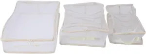 3Pcs Packing Cubes for Suitcases, Luggage Organizer Bags Set, Light Packing Cubes for Travel, Travel Luggage Packing Organizers, Foldable Luggage Packing Organizer Bags Set