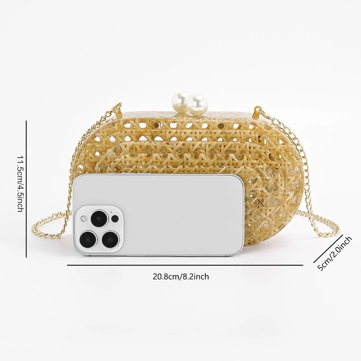 Acrylic Purse Clutch,Designer Handbags Womens Multicolor Glitter Design Wedding Guest Crossbody Oval Evening Bags