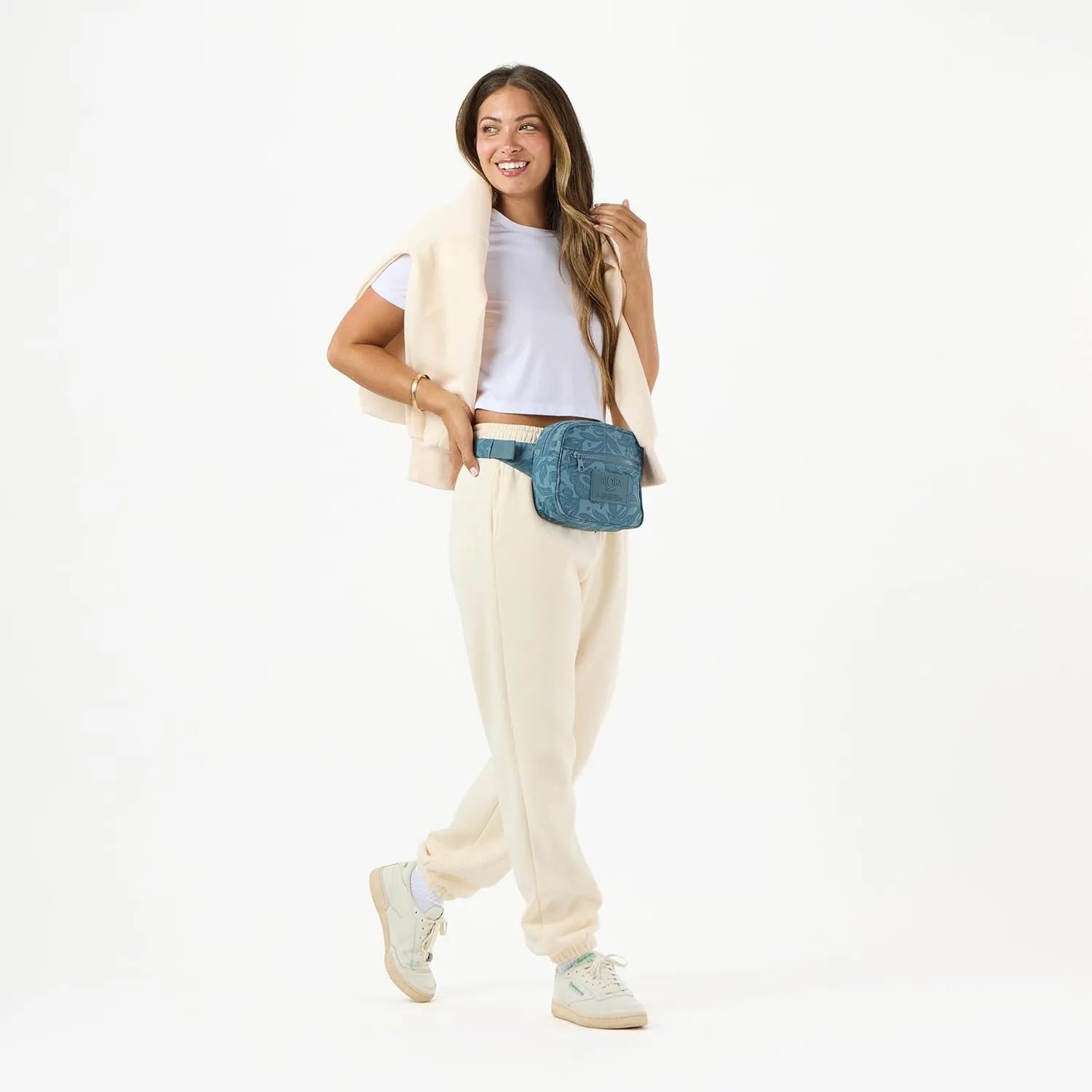 ALOHA Collection Keep It Light Nylon Hip Pack - Lightweight, Water-Resistant, Hands-Free with Secure Zipper Pockets for Travel, Hiking, and Everyday Use