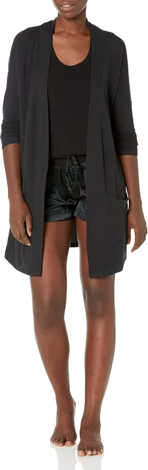 Amazon Essentials Women's Relaxed-Fit Lightweight Lounge Open-Front Cardigan