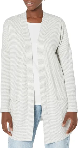 Amazon Essentials Women's Relaxed-Fit Lightweight Lounge Open-Front Cardigan