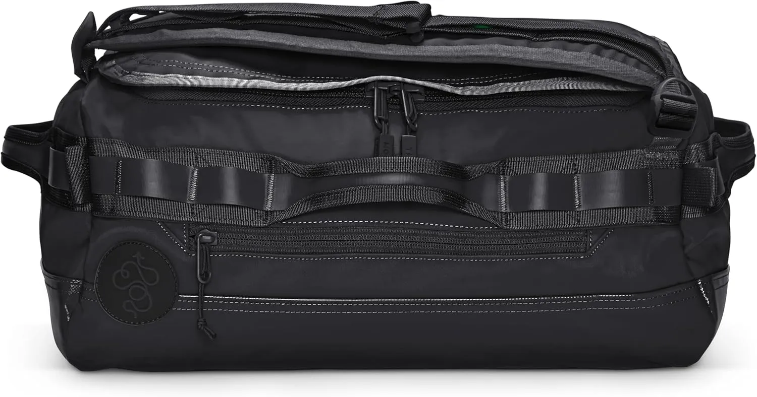 Baboon to the Moon Mini Duffle Bag  Small Gym Bag, Travel Duffel Bags for Women and Men, Duffle Bag for Travel, Backpack, Overnight Bag (Black)