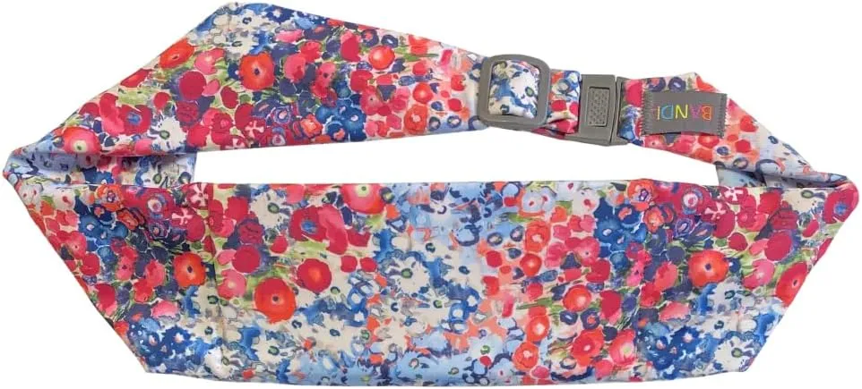 BANDI Plus Size Fanny Pack for Women - Travel-Ready Pocket Belt with Secure Hidden Money & Running Belt for Phone, Passport, Keys, & Medical Devices, Adjustable Fit, Comfortable (Poppies)