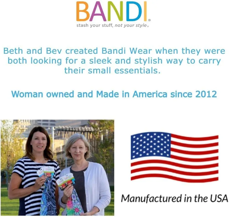BANDI Plus Size Fanny Pack for Women - Travel-Ready Pocket Belt with Secure Hidden Money & Running Belt for Phone, Passport, Keys, & Medical Devices, Adjustable Fit, Comfortable (Seaside)