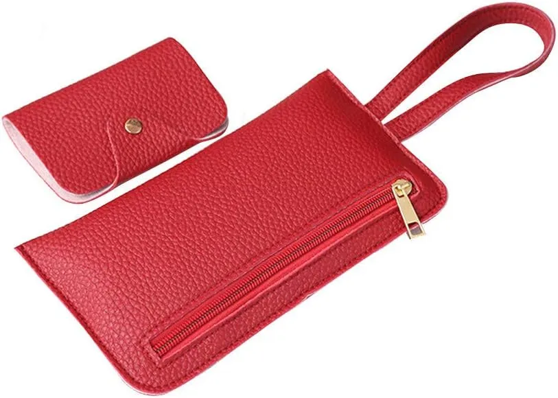 Beach Tote Bag 4 Packet Solid Color Leather Handbags Shoulder Bags Crossbody Hobo Bags Card Purse Work Travel Essential M