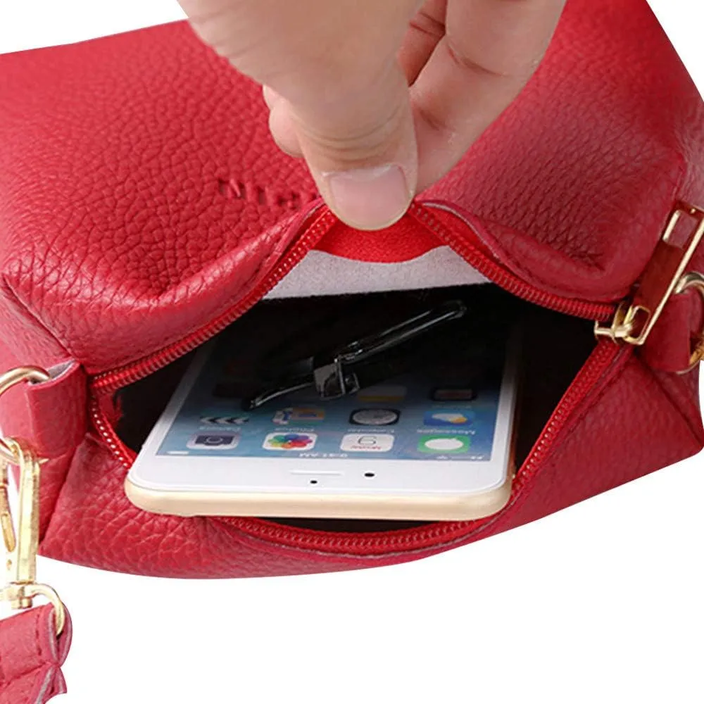 Beach Tote Bag 4 Packet Solid Color Leather Handbags Shoulder Bags Crossbody Hobo Bags Card Purse Work Travel Essential M