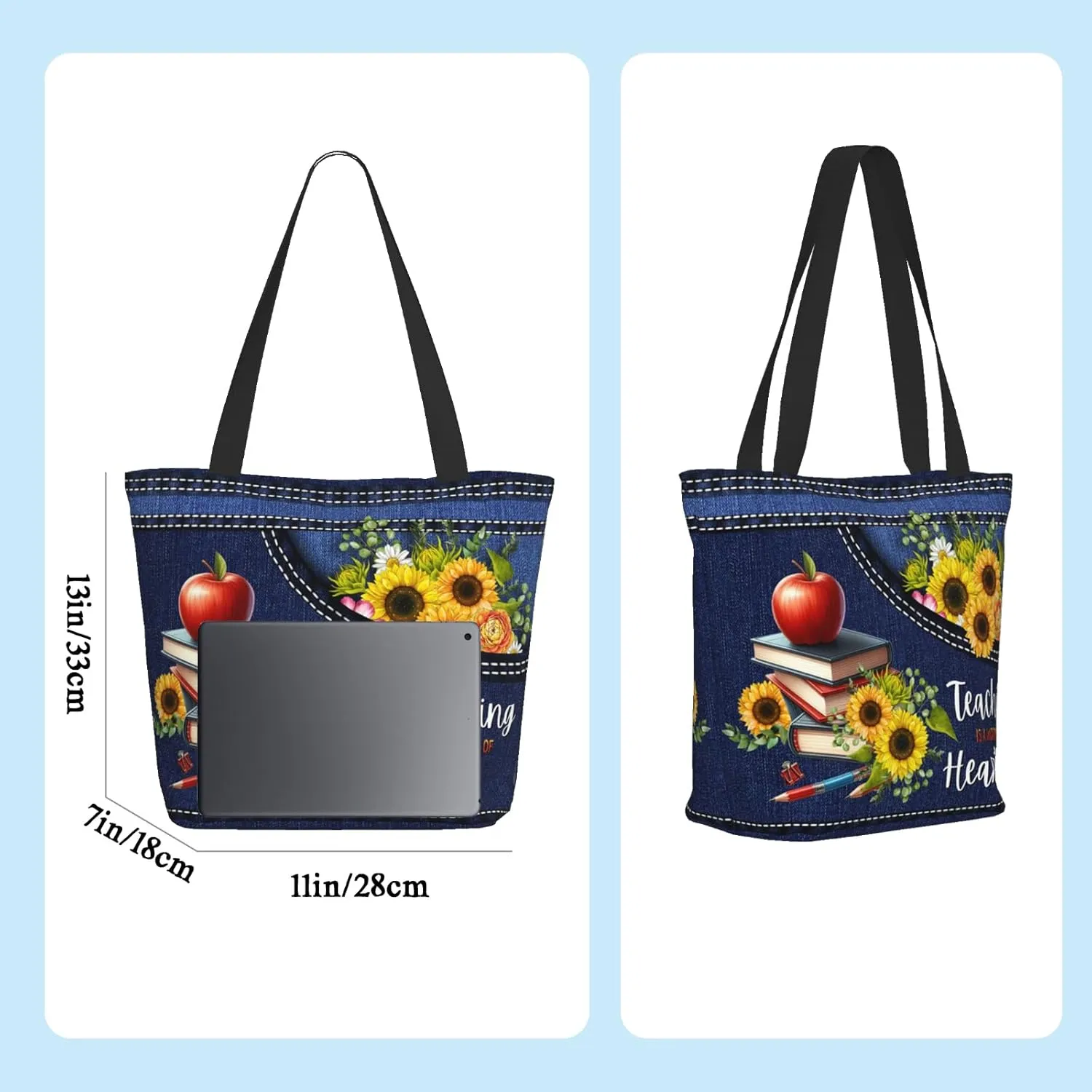 Beach Tote Bags for Women Sea Turtles Travel Beach Shoulder Bags Canvas Tote