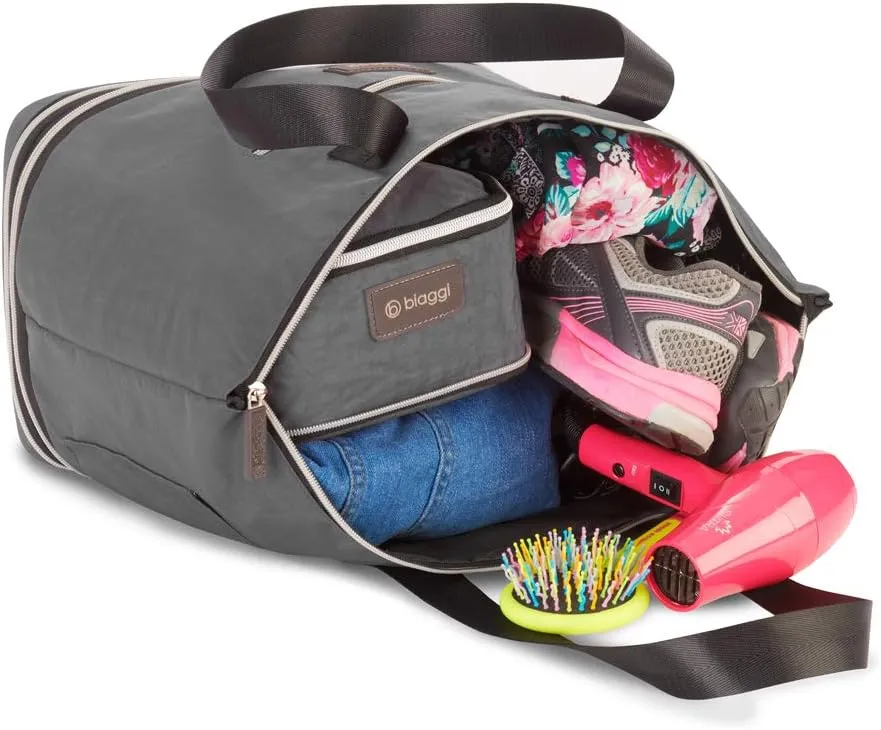 biaggi ZipSak Boost! Foldable Travel Tote  Lightweight, TSA Approved, Convertible Carryall for Airplane, Gym, Weekender