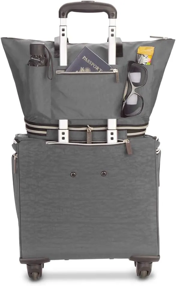 biaggi ZipSak Boost! Foldable Travel Tote  Lightweight, TSA Approved, Convertible Carryall for Airplane, Gym, Weekender