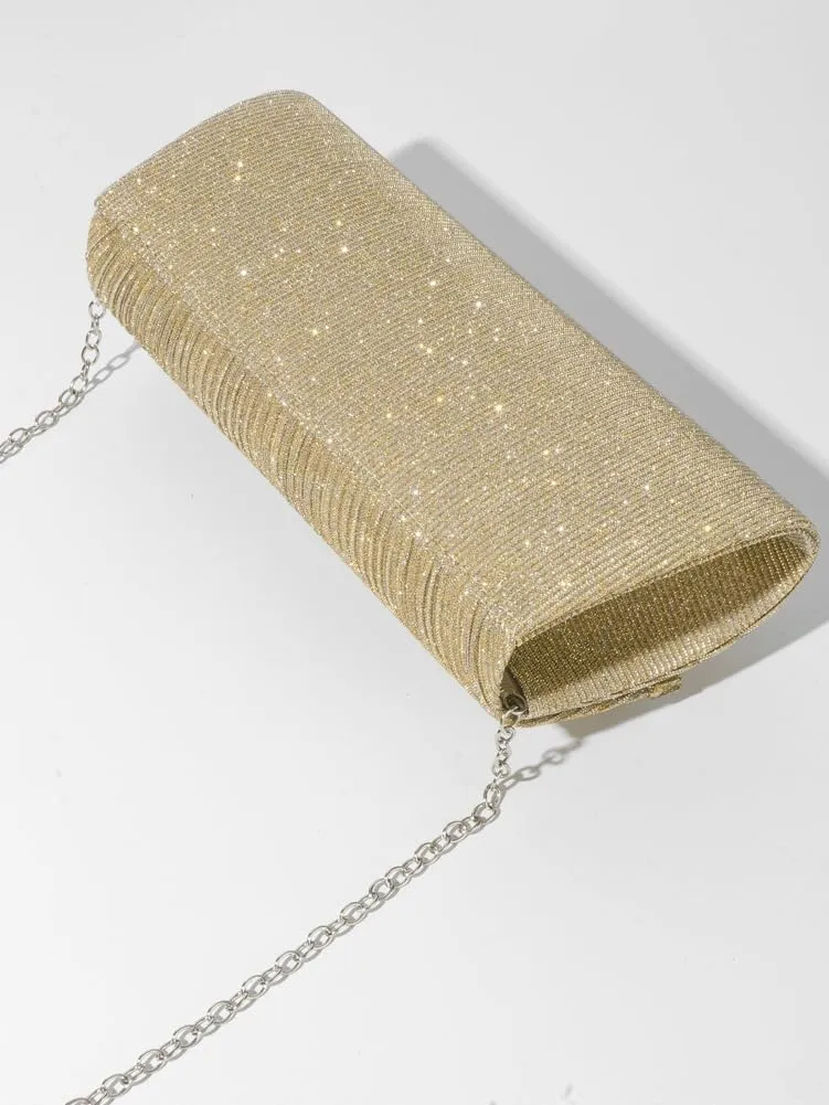 Bow Purse Evening Clutch Purses for Women Sparkly Evening Handbag Wedding Glitter Rhinestone Party Prom Crossbody Bag