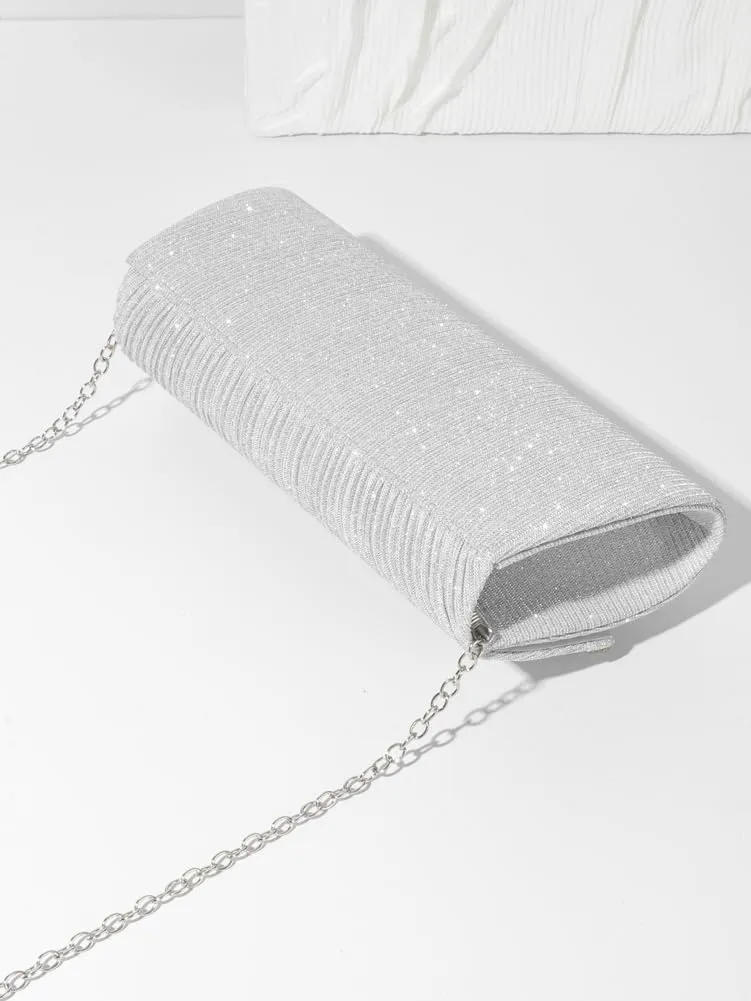 Bow Purse Evening Clutch Purses for Women Sparkly Evening Handbag Wedding Glitter Rhinestone Party Prom Crossbody Bag