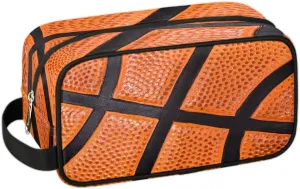 Boys Travel Toiletry Bag, 3D Basketball Kids Waterproof Hanging Dopp Kit, Wash Bag with Large Capacity for Travel, Sports, Shower