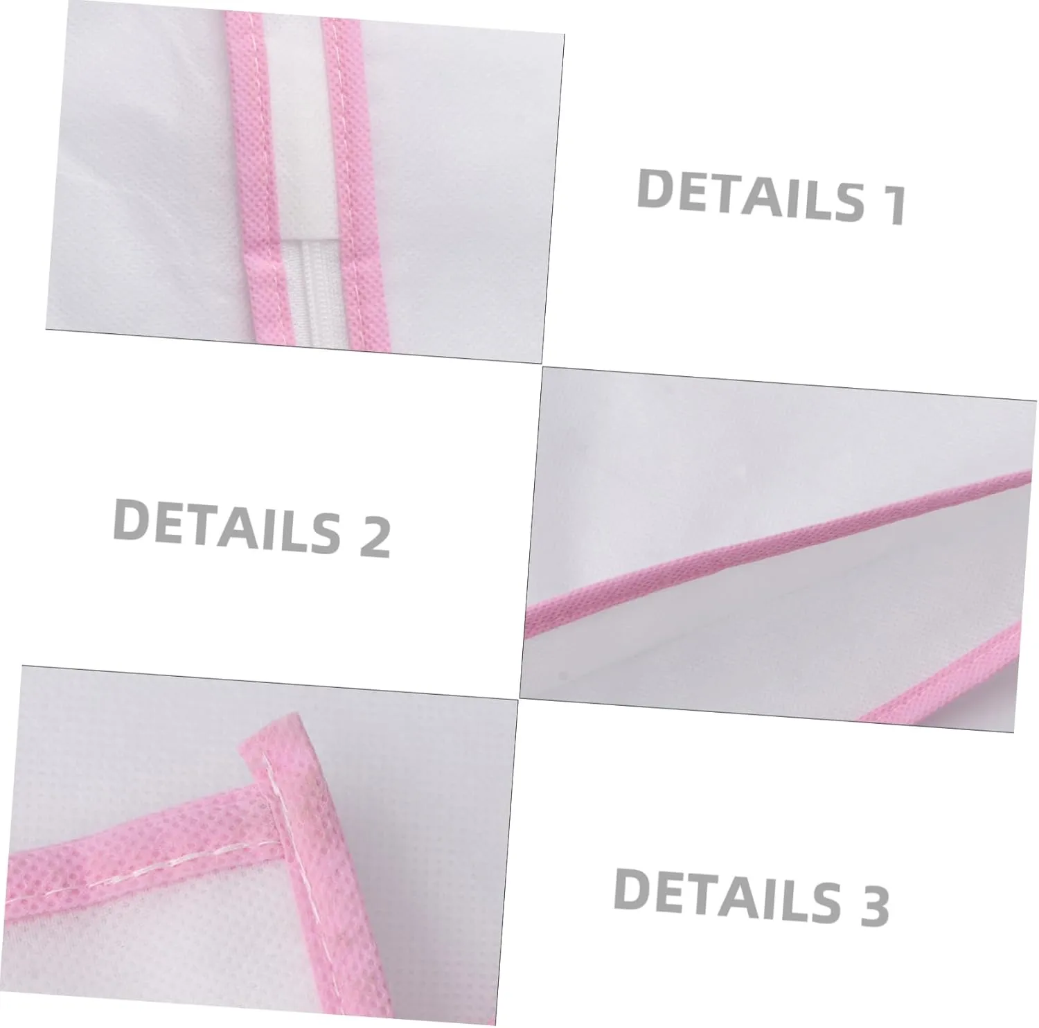 Cabilock 1Pc Bridal Gown Garment Cover Nonwoven Wedding Dress Storage Bag with Trim Lightweight and Resistant for Long Term Dress