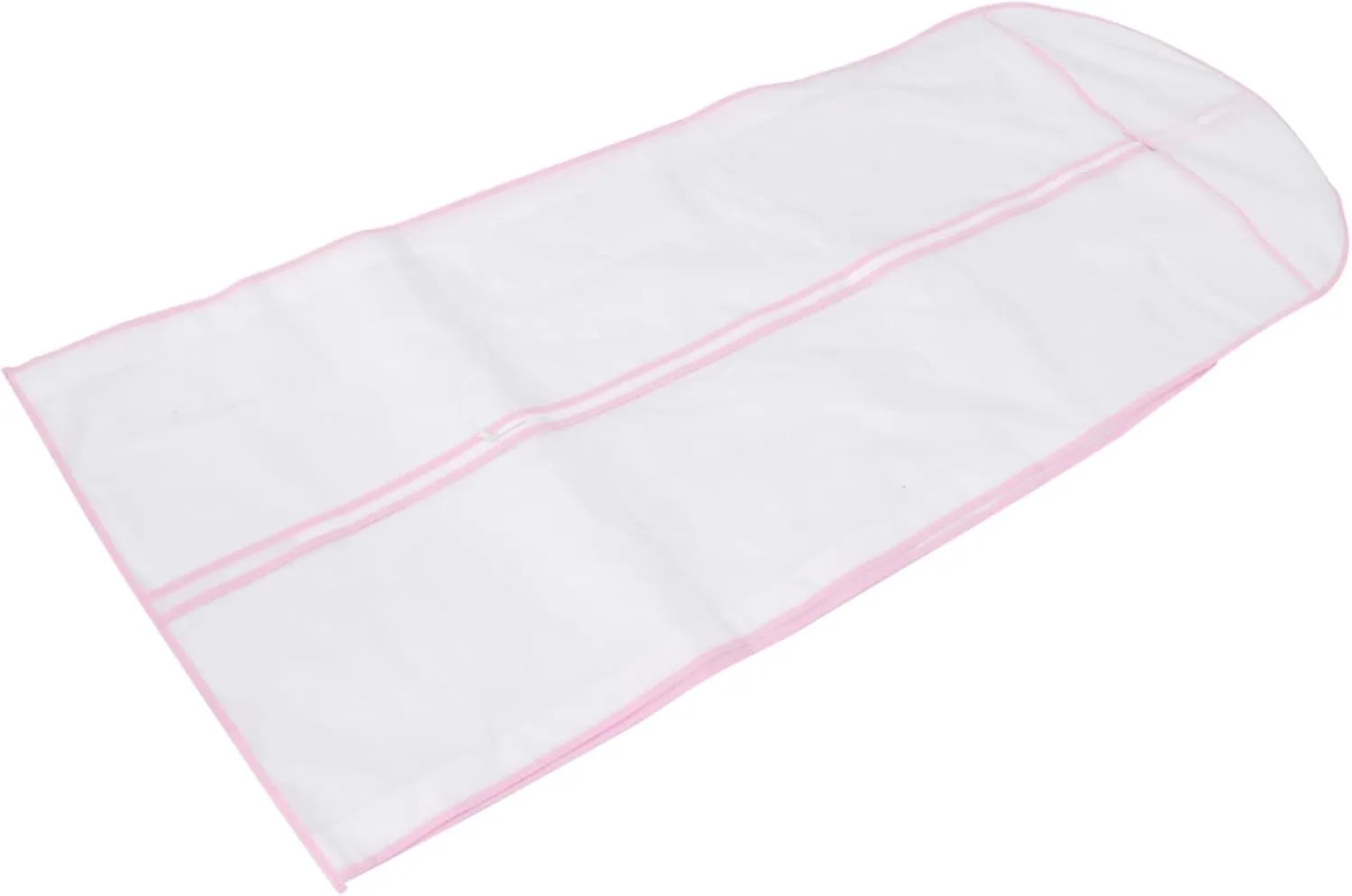 Cabilock 1Pc Bridal Gown Garment Cover Nonwoven Wedding Dress Storage Bag with Trim Lightweight and Resistant for Long Term Dress
