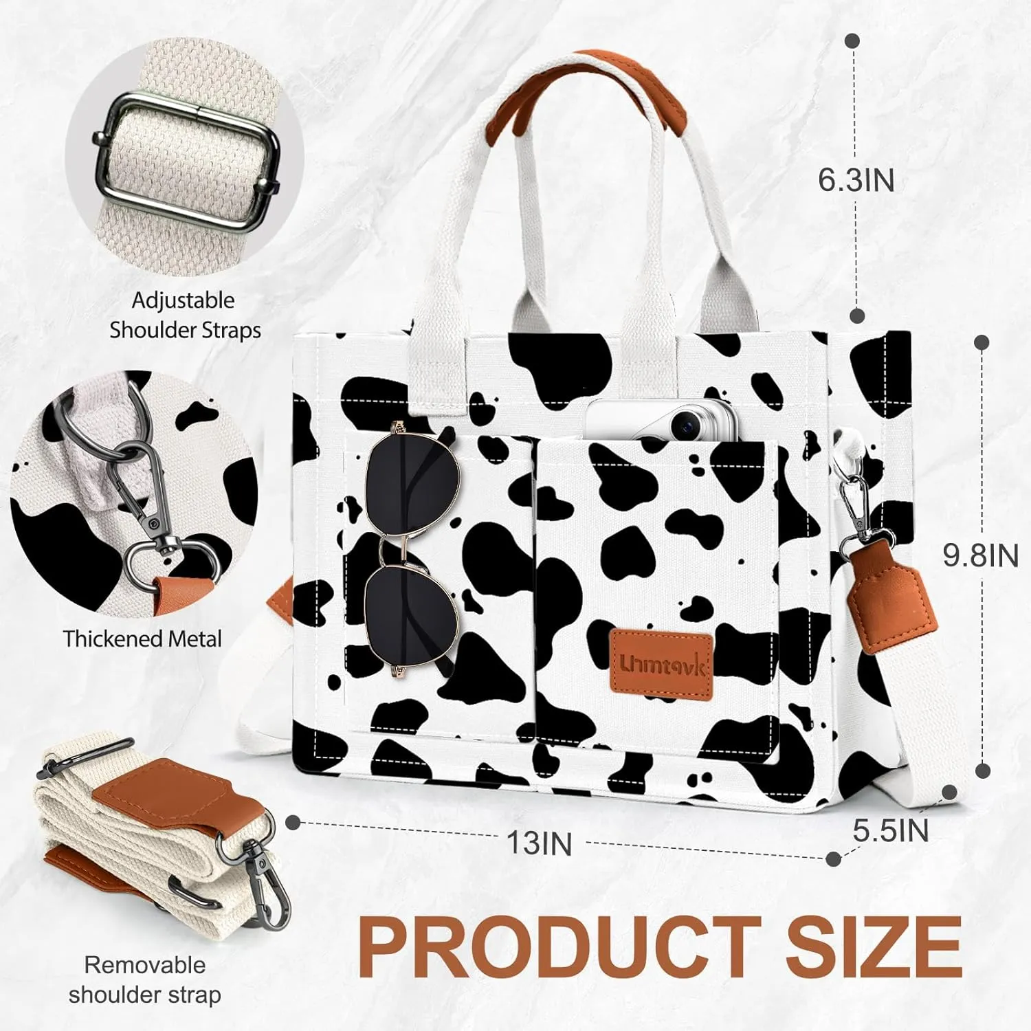 Canvas Tote Bag for Women, Large Work Purses Bible Tote