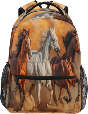 CEBUGI Travel Backpack for women men Horse Running lightweight Laptop Backpack College bookbag Casual Daypack