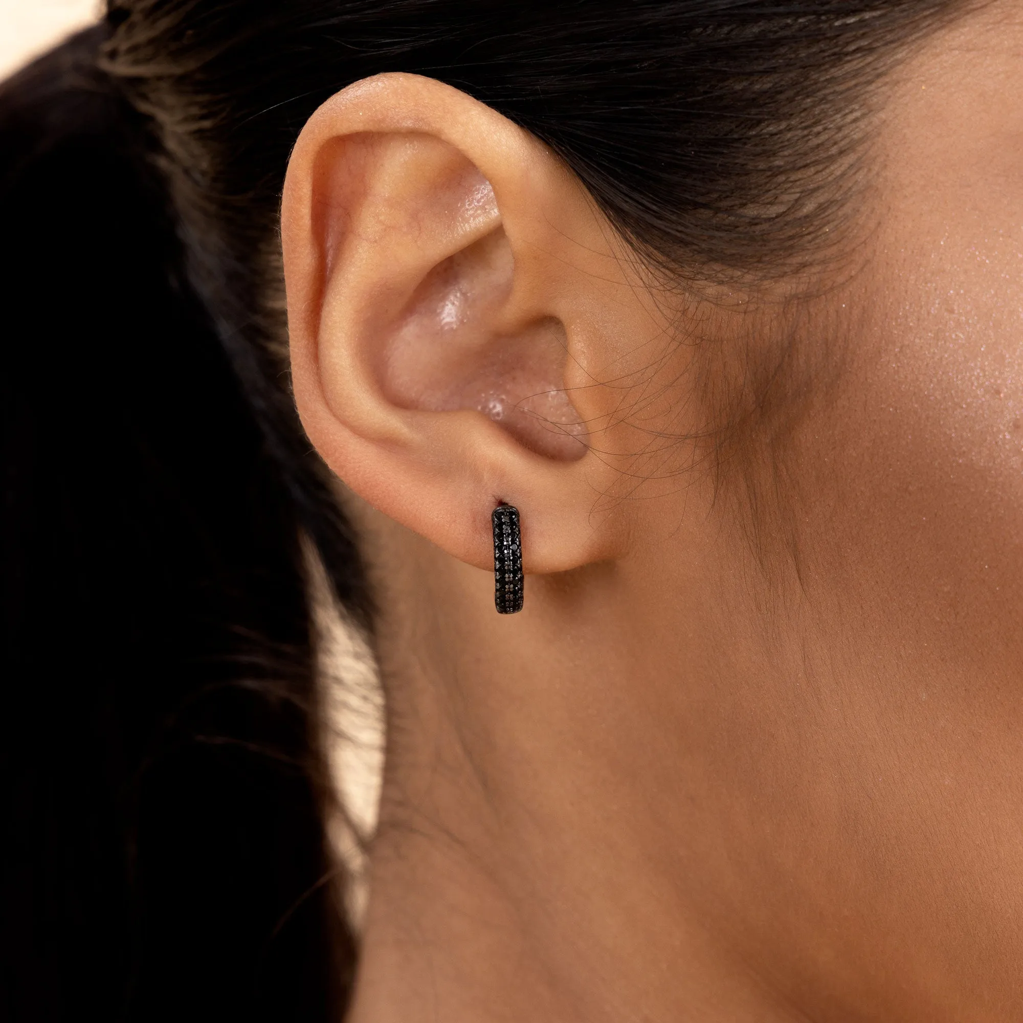 Circle Hoop Earrings - Pair