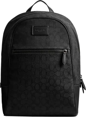 Coach Men's Theo Backpack in Signature Jacquard, Black, One Size
