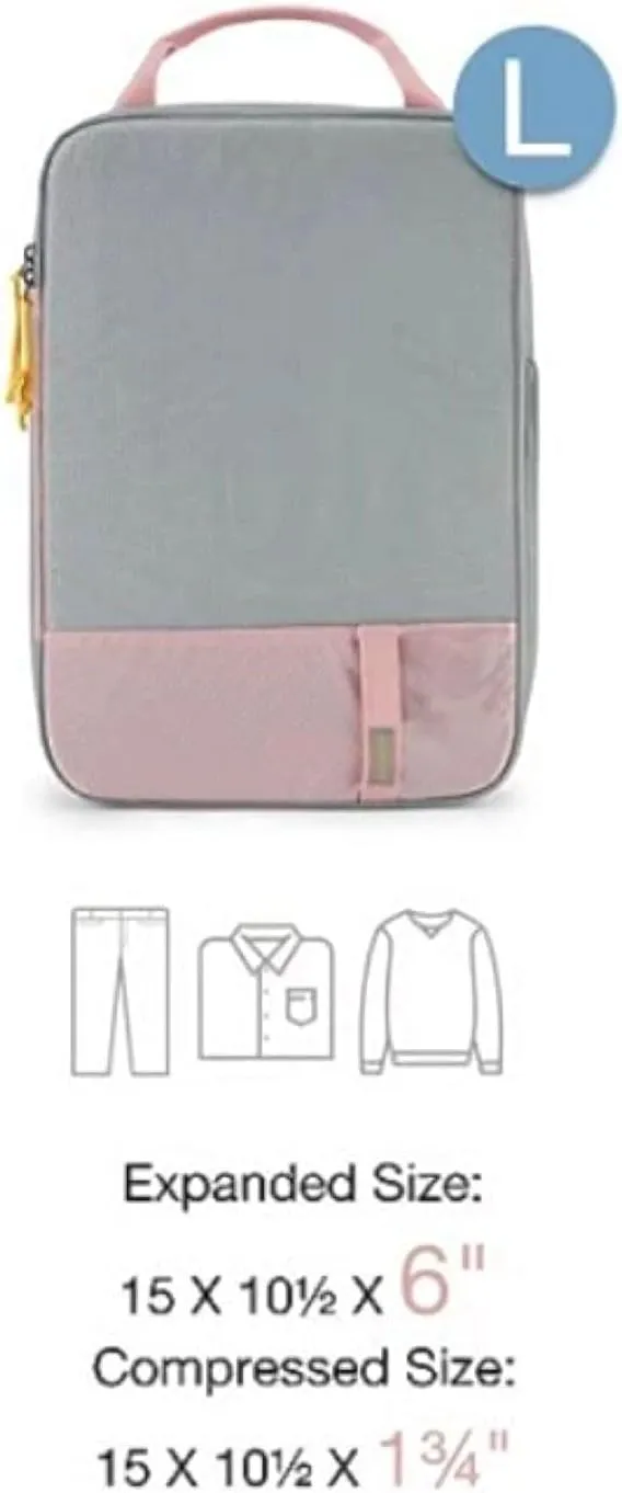 Compression Packing Cubes for Travel Lightweight Vacation Travel Travel Accessories for Suitcase Organizer (B, One Size)