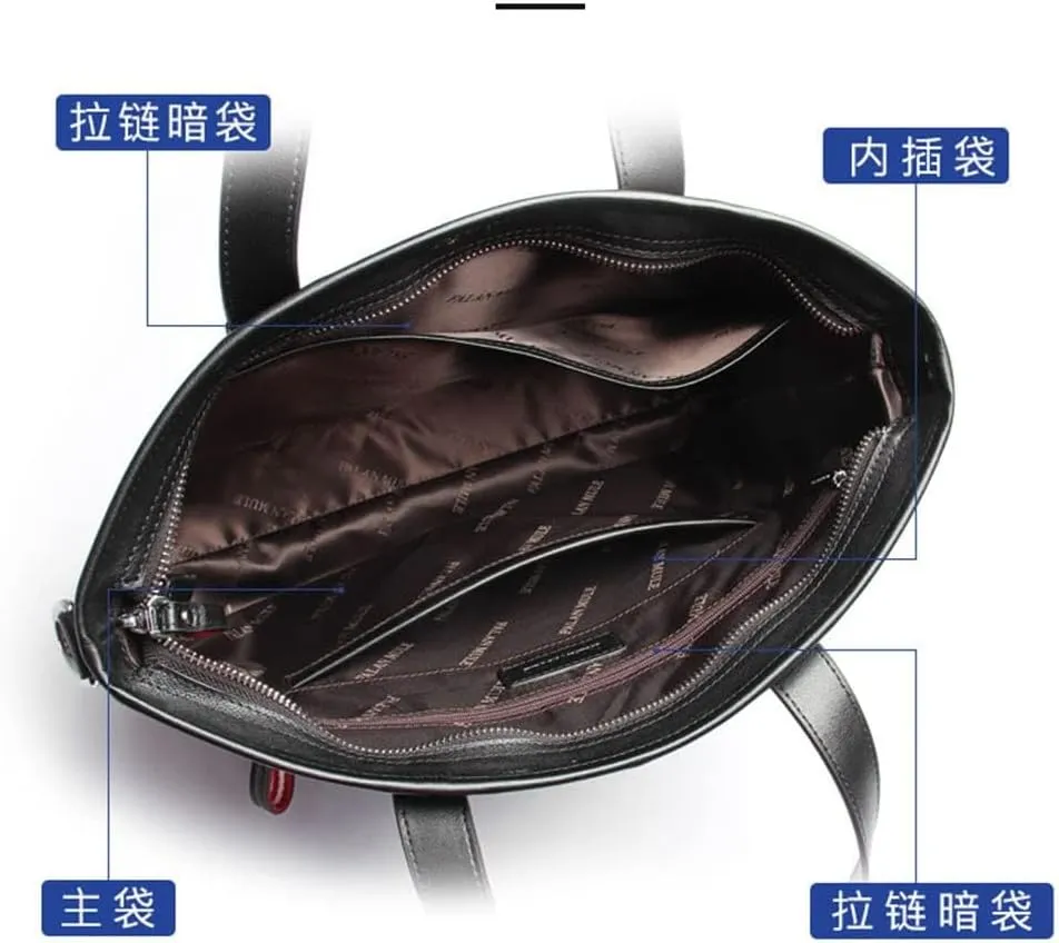 CSCDD Handbag Men's Bags Computer Bags Leather Business Briefcase Gift