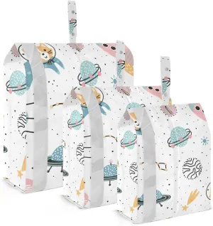 Cute Cat Packing Cubes Set of 3, Lightweight Travel Luggage Organizers Foldable Bags for Easy Packing and Organization