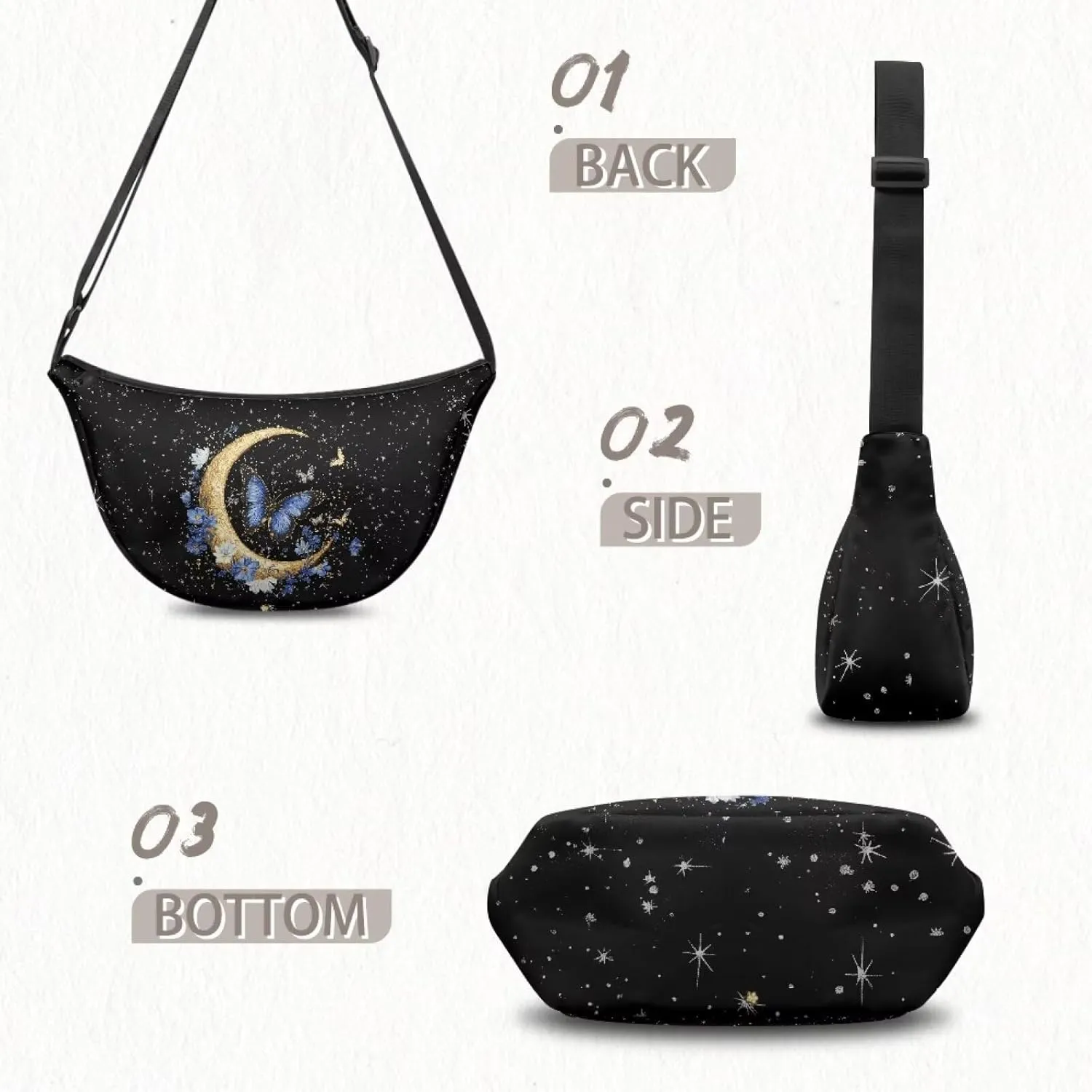 Dumpling Crossbody Bags for Women Casual Women'S Lightweight Crossbody Bag Large Capacity Hobo Bag for Women