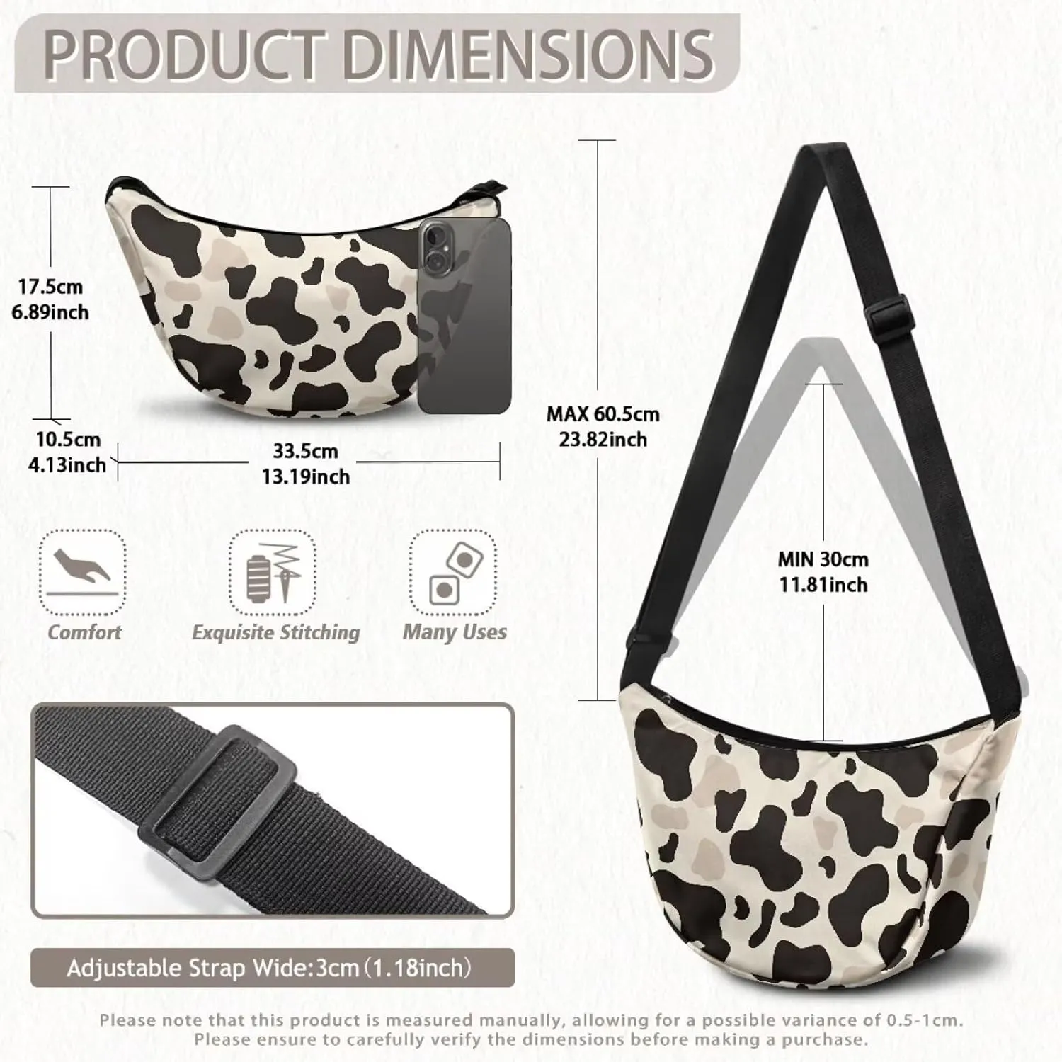 Dumpling Crossbody Bags for Women Casual Women'S Lightweight Crossbody Bag Small Handbag for Women
