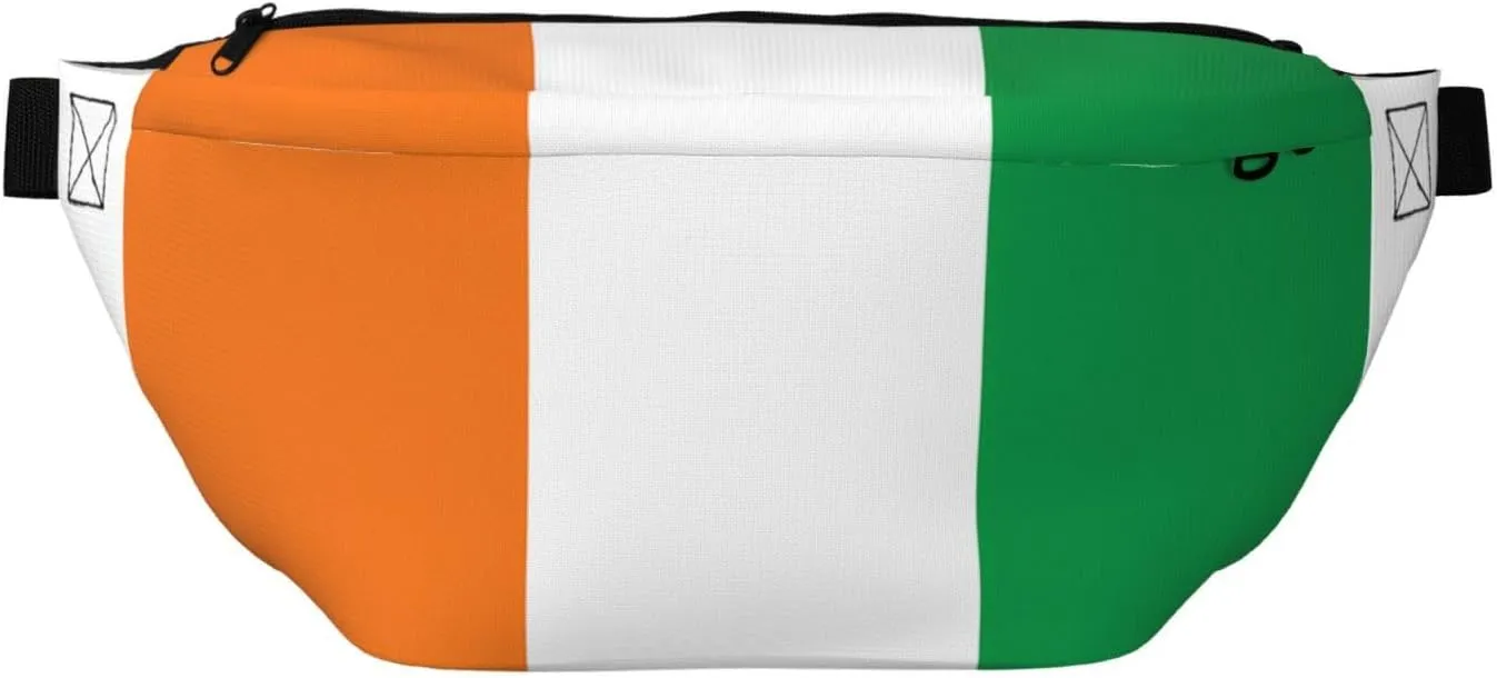 Flag Of Ivory Coast Stylish Crossbody Waist Pack - Versatile And Compact Travel Pouch For Hands-Free Storage