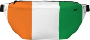 Flag Of Ivory Coast Stylish Crossbody Waist Pack - Versatile And Compact Travel Pouch For Hands-Free Storage