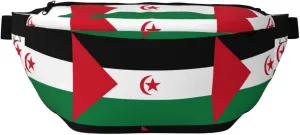 Flag Of Western Sahara Stylish Crossbody Waist Pack - Versatile And Compact Travel Pouch For Hands-Free Storage