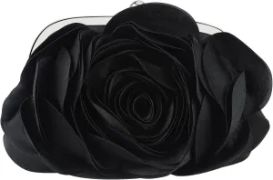 Floral Clutch Purse for Women Rose Wristlet Handbag Party Evening Bag Wedding Shoulder Bags
