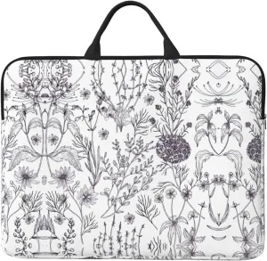 Flowering Herbs and Herbaceous Plants 14in Laptop Case Sleeve Bag  Versatile Shoulder Messenger Briefcase, Designed for Business Travel