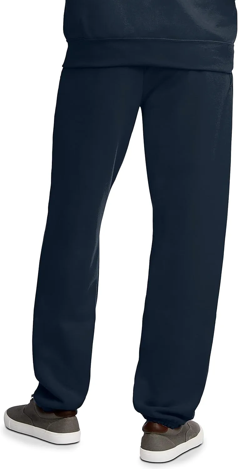 Fruit of the Loom Eversoft Fleece Elastic Bottom Sweatpants with Pockets, Relaxed Fit, Moisture Wicking, Breathable