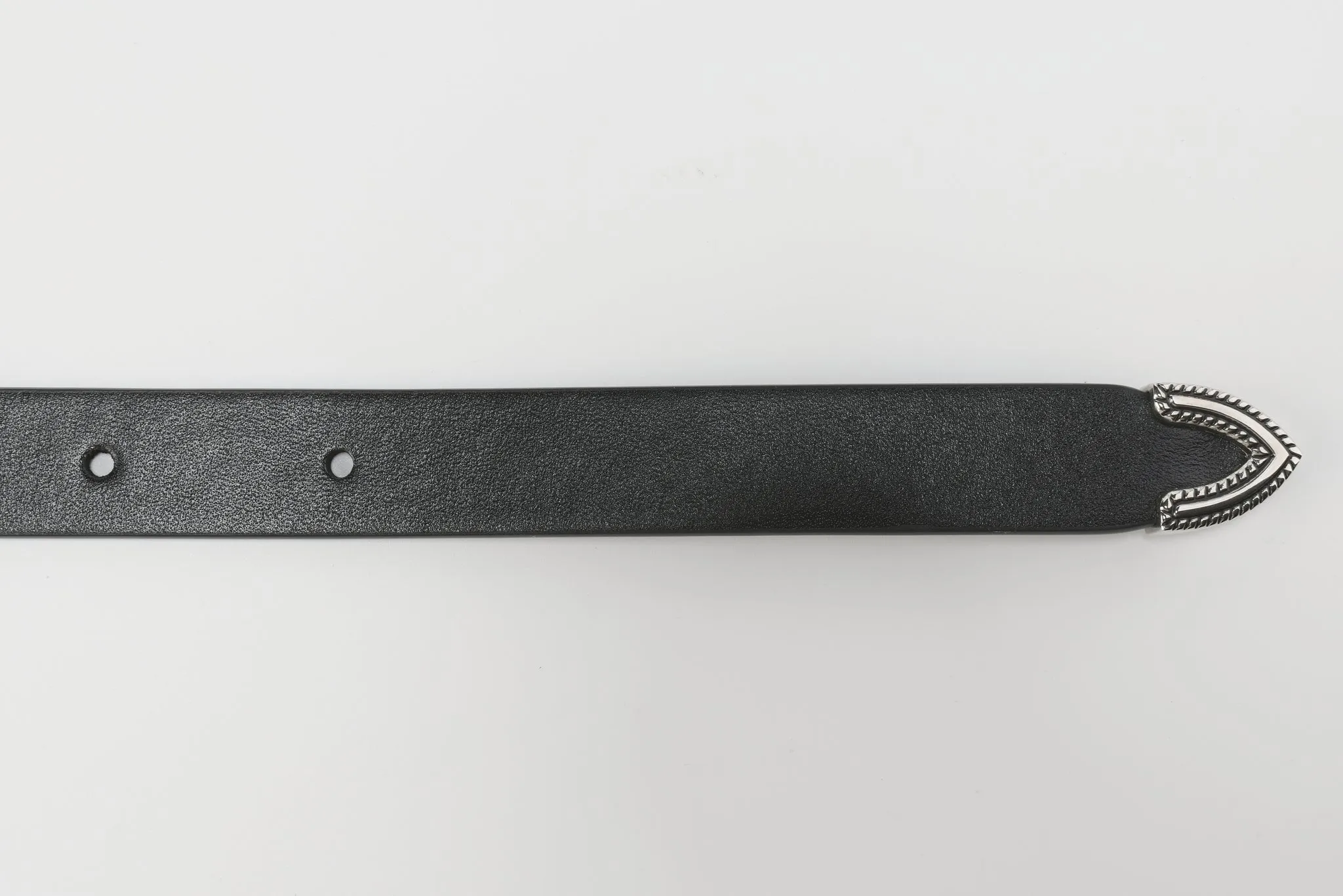 Future Darkness Plain Leather Belt