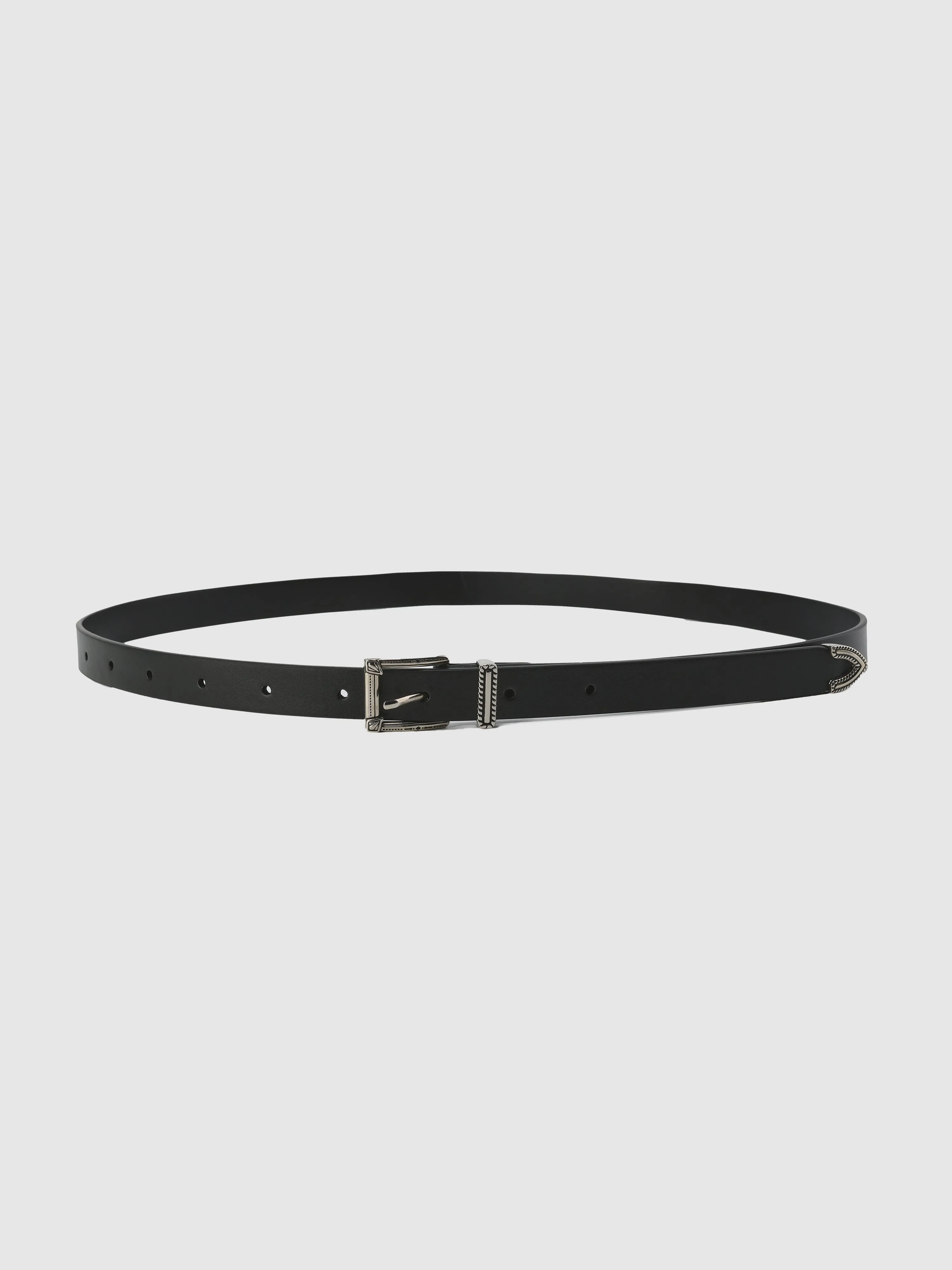 Future Darkness Plain Leather Belt
