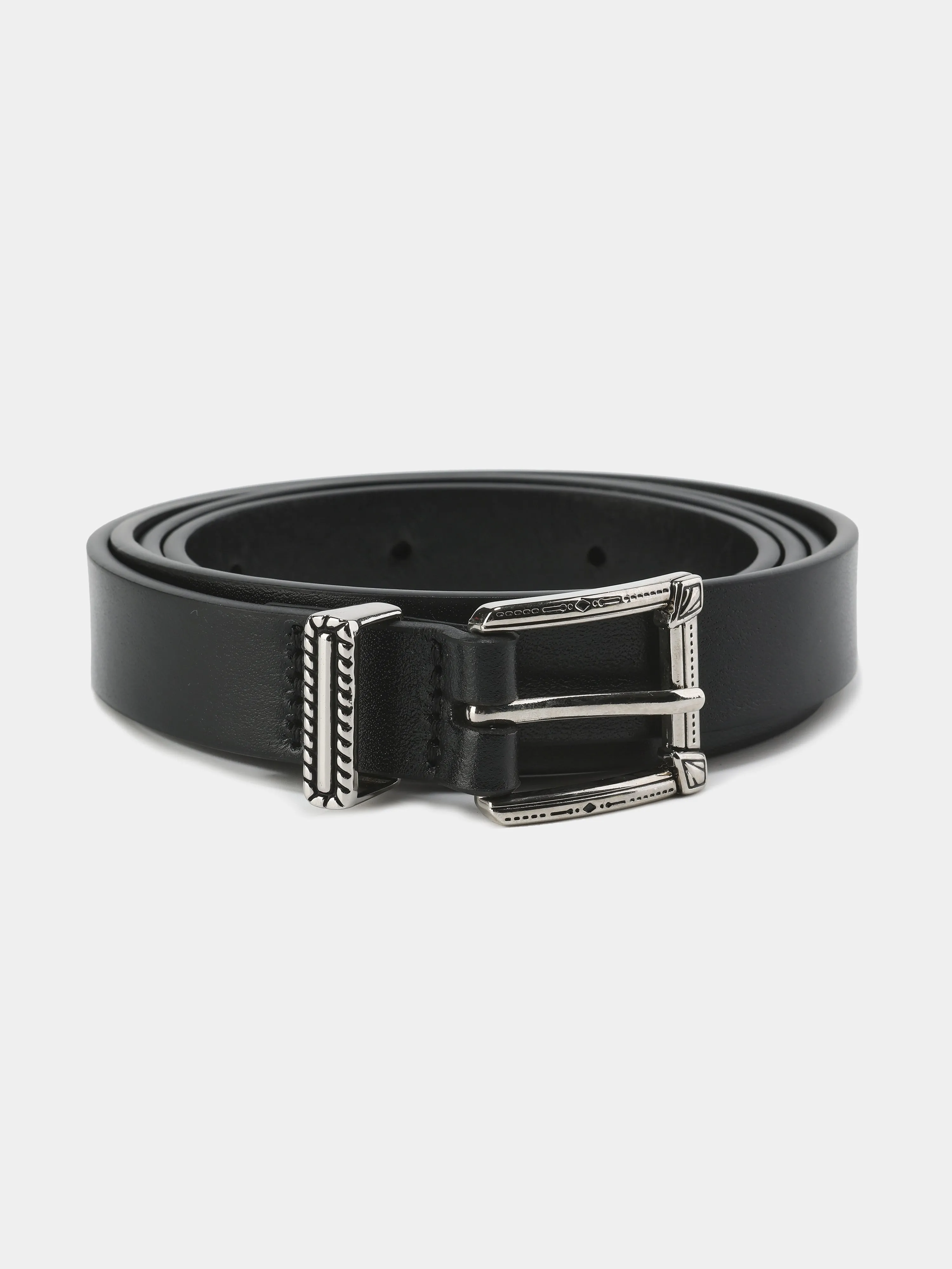 Future Darkness Plain Leather Belt