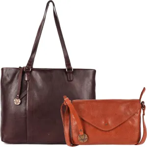 Genuine Italian Leather Bag Collection - Tote, Crossbody, and Satchel Purses - Ladies' Shoulder Bags with Top Handle & Adjustable Strap - Stylish and Versatile for Casual or Office Use
