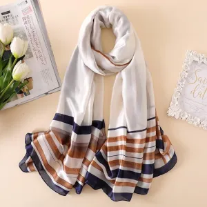 Glamorous Stripped Multi-Pattern Women Scarf