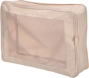 HARFINGTON Compression Packing Cube for Suitcases 45x34x13cm Lightweight Luggage Organizers Bag Travel Essentials Compression Bags for Carry on Suitcases, Beige