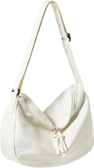 Hobo Crossbody Bag for Women, Nylon Crescent Bag, Trendy Dumpling Cross Body Bag, Half Moon Shoulder Bag
