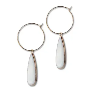 Intentions Earrings-Teardrop Mother of Pear