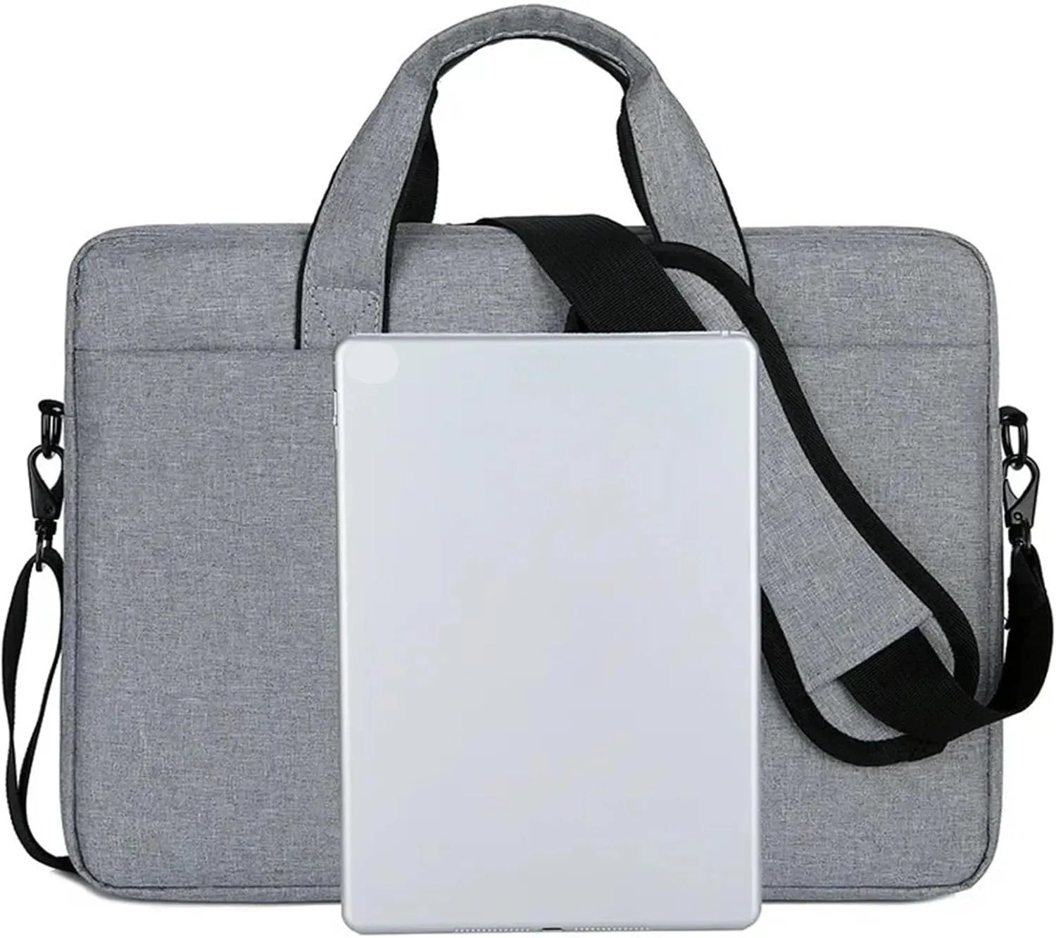 Laptop Shoulder Bag Laptop Bag Sleeve Case Shoulder Handbag Notebook Pouch Briefcases for 14 15 17 Inch(Grey-Airbag,17-inch)