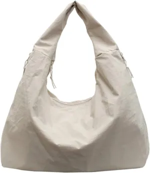 Large Hobo Bag Nylon Shoulder Purse for Women Trendy Tote Handbag Underarm Purse Versatile Slouchy Hobo Bag for Travel Sport