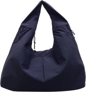 Large Hobo Bag Nylon Shoulder Purse for Women Trendy Tote Handbag Underarm Purse Versatile Slouchy Hobo Bag for Travel Sport