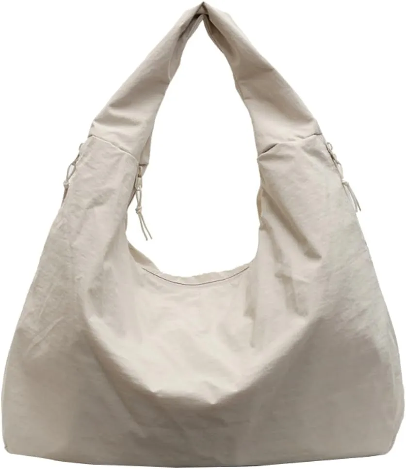 Large Hobo Bag Nylon Shoulder Purse for Women Trendy Tote Handbag Underarm Purse Versatile Slouchy Hobo Bag for Travel Sport